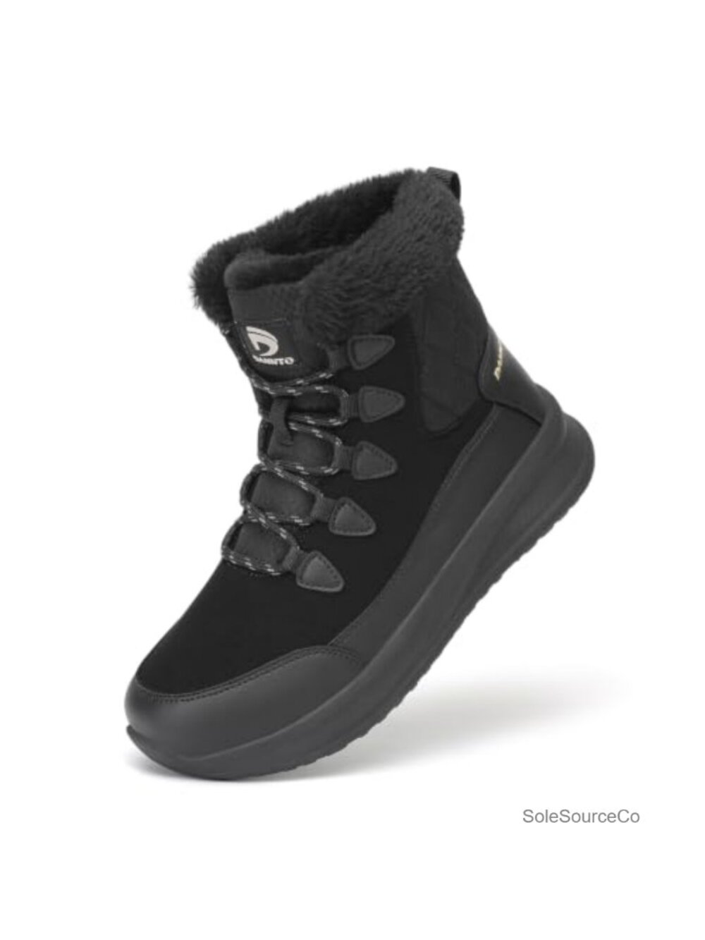 Women's Winter Snow Boots Waterproof Suede Faux Fur Lined Warm